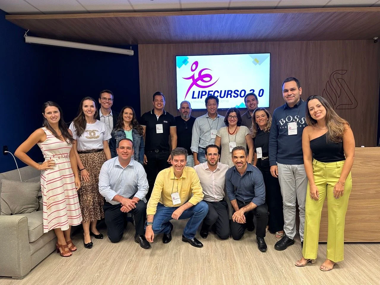 Turma do Lipecurso em aula presencial