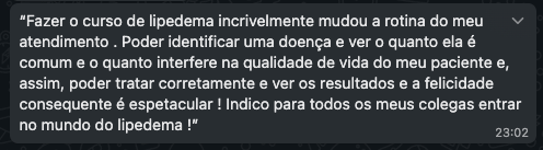 Depoimento Dra. Lyvia Barbosa