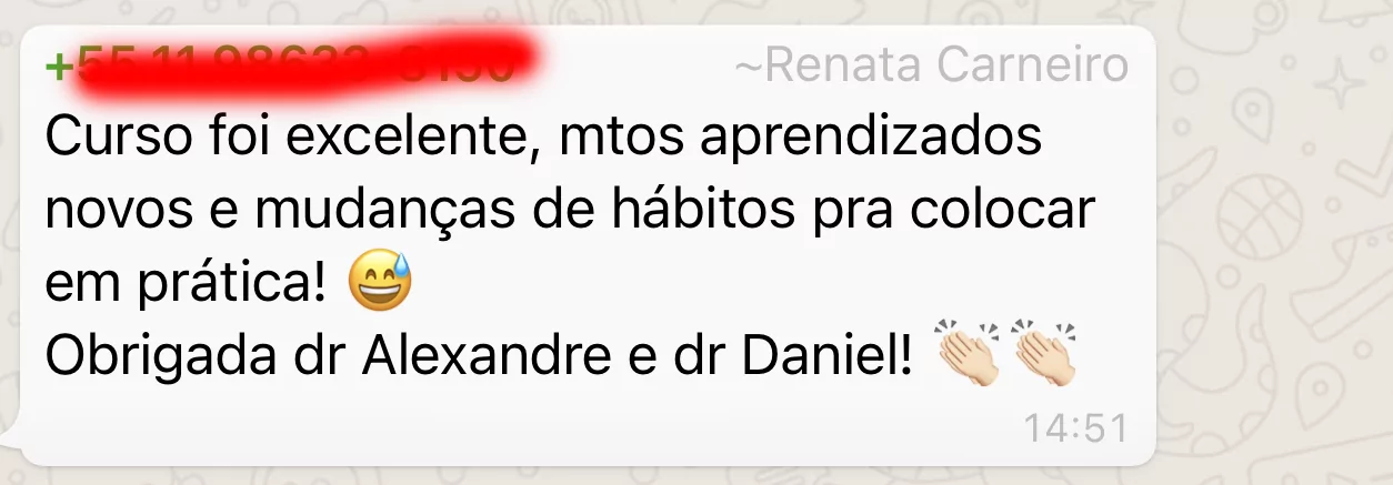 Depoimento Dra. Renata Carneiro